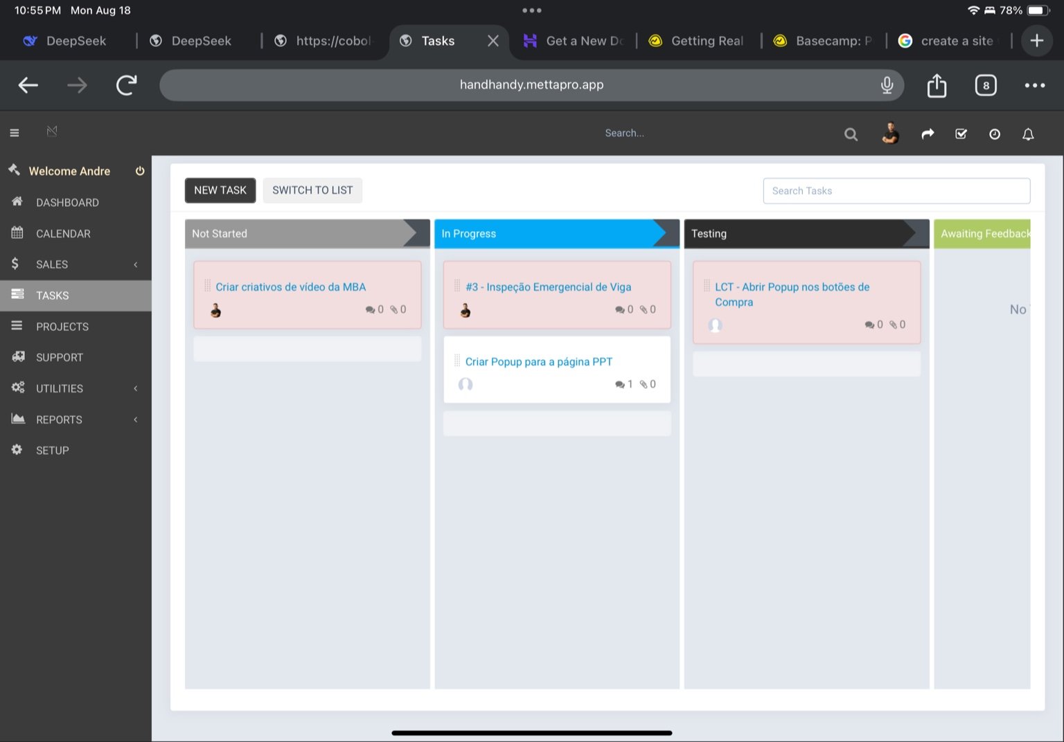 Kanban e automações / Kanban & automations